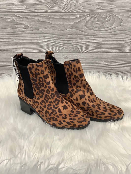 Boots Ankle Heels By A New Day In Animal Print, Size: 6