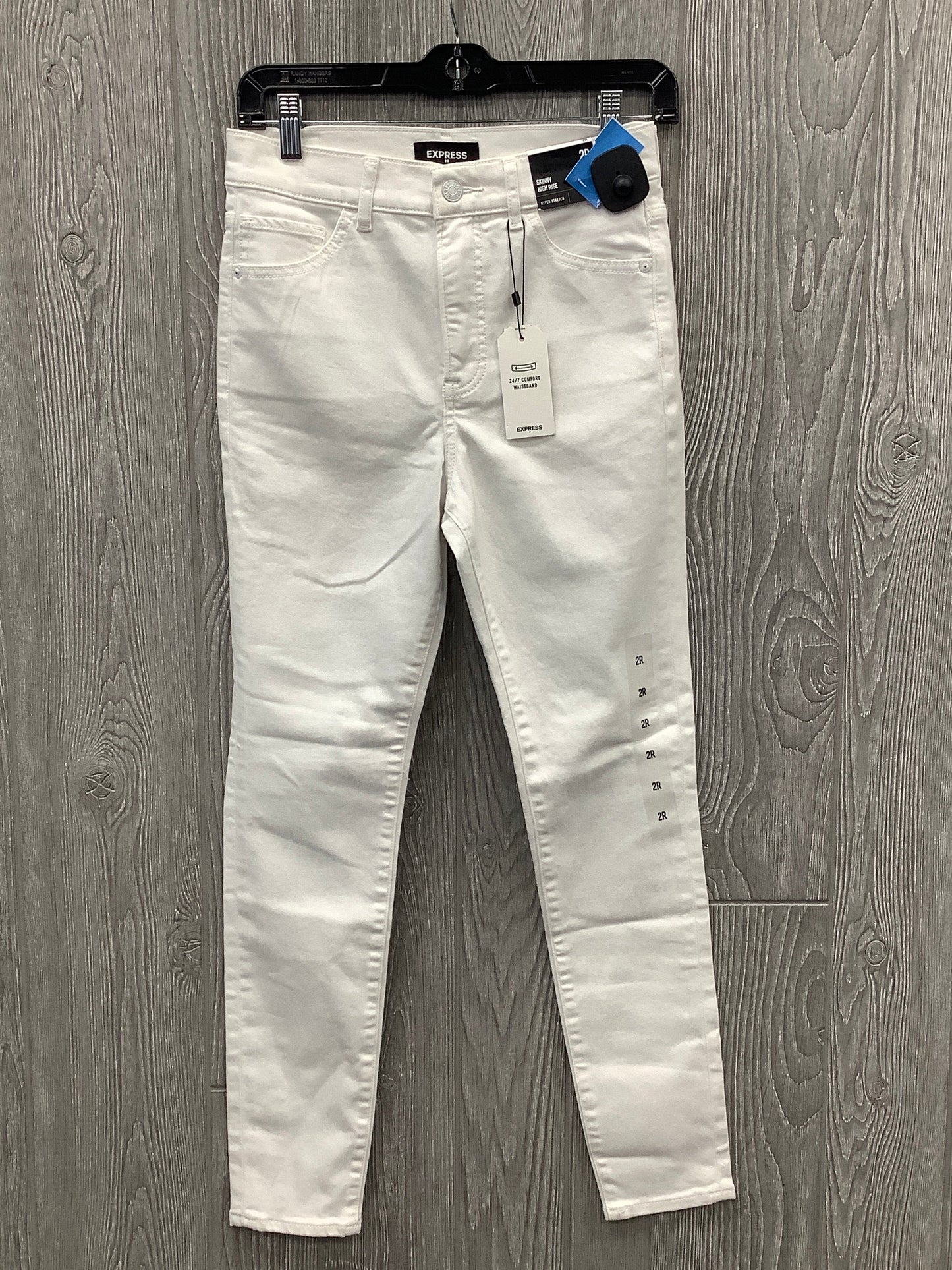 Jeans Skinny By Express In White, Size: 2