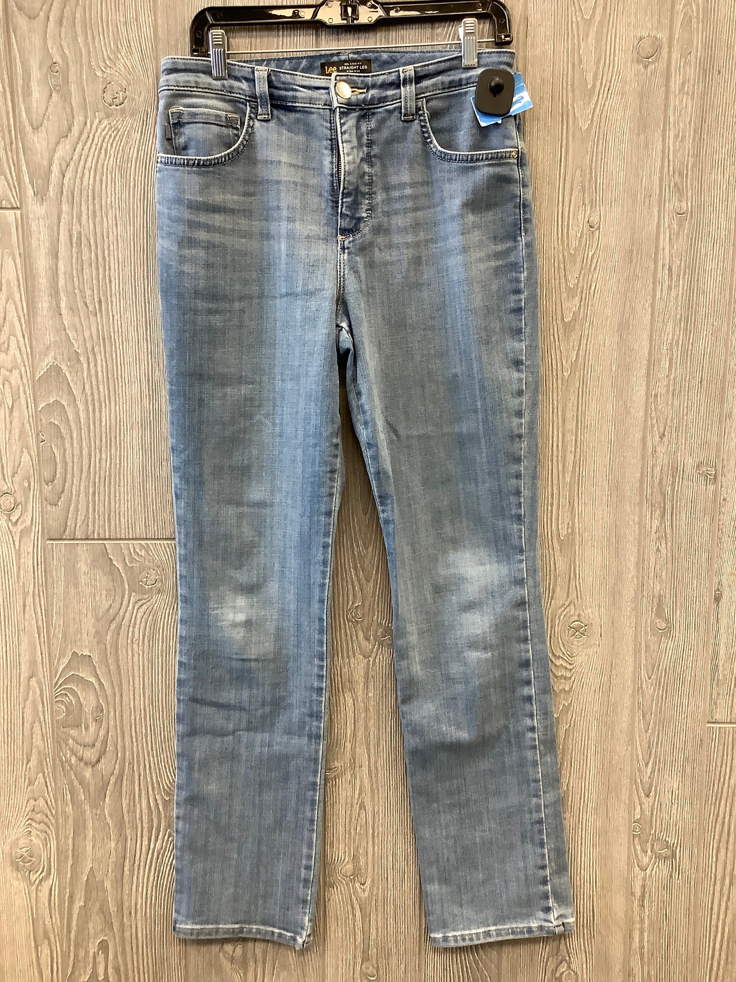 Jeans Straight By Lee In Blue, Size: 8