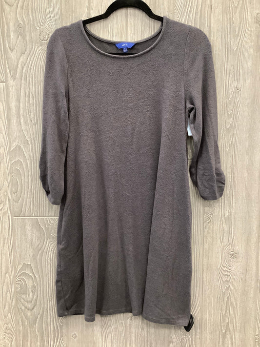 Dress Casual Midi By Apt 9 In Grey, Size: S