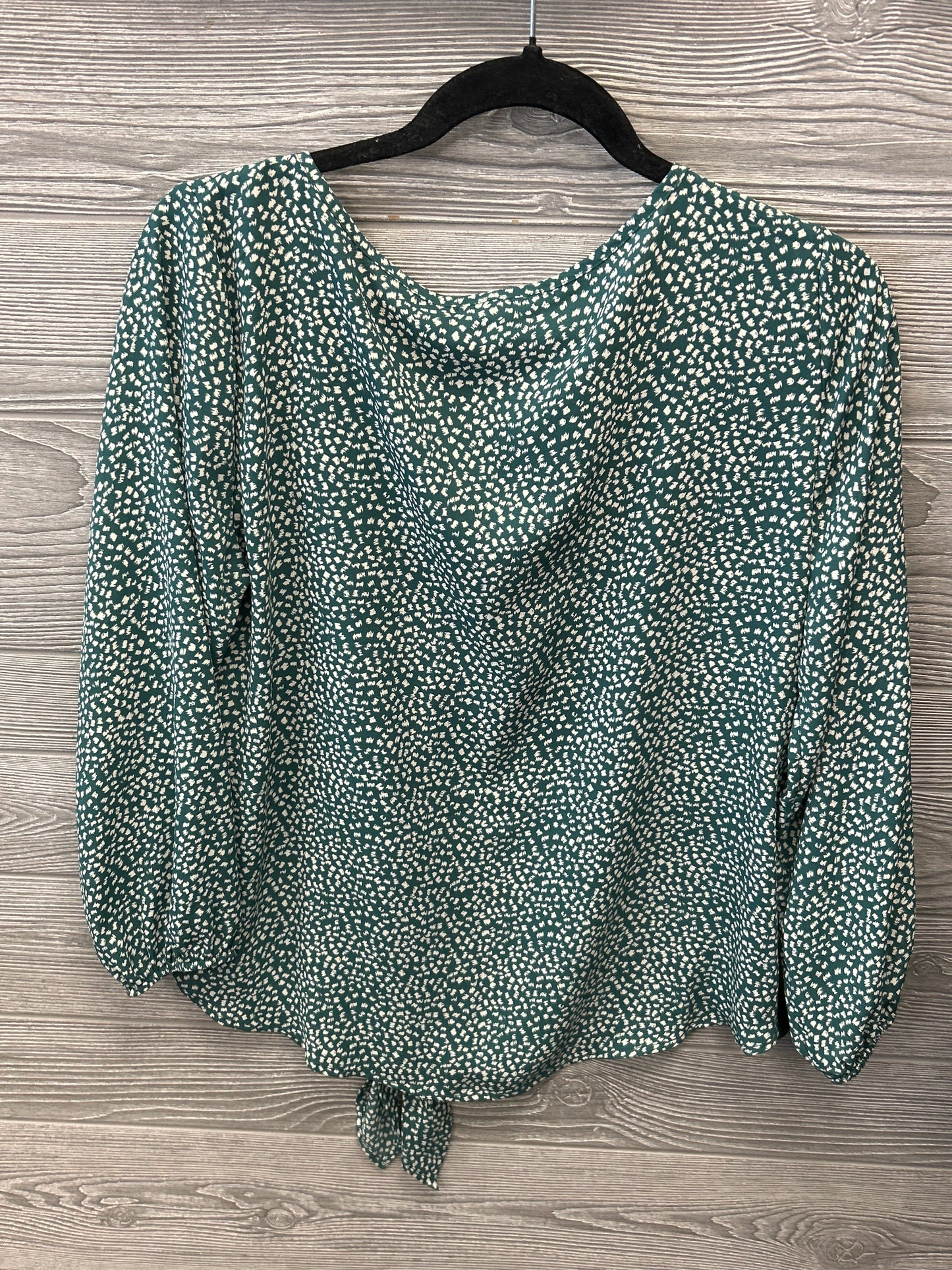 Top Long Sleeve By West Kei In Green, Size: M