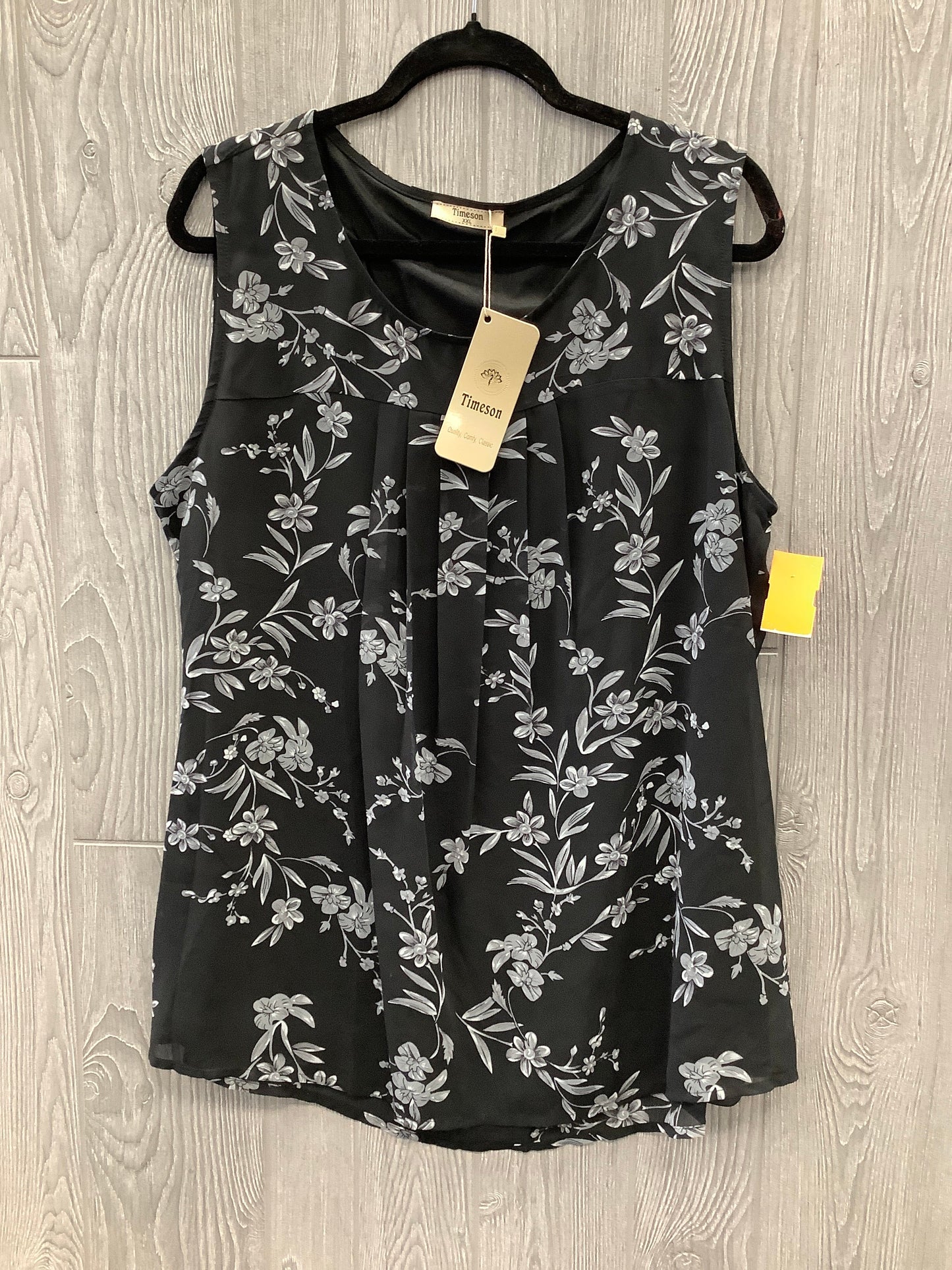 Top Sleeveless By Clothes Mentor In Black, Size: Xxl