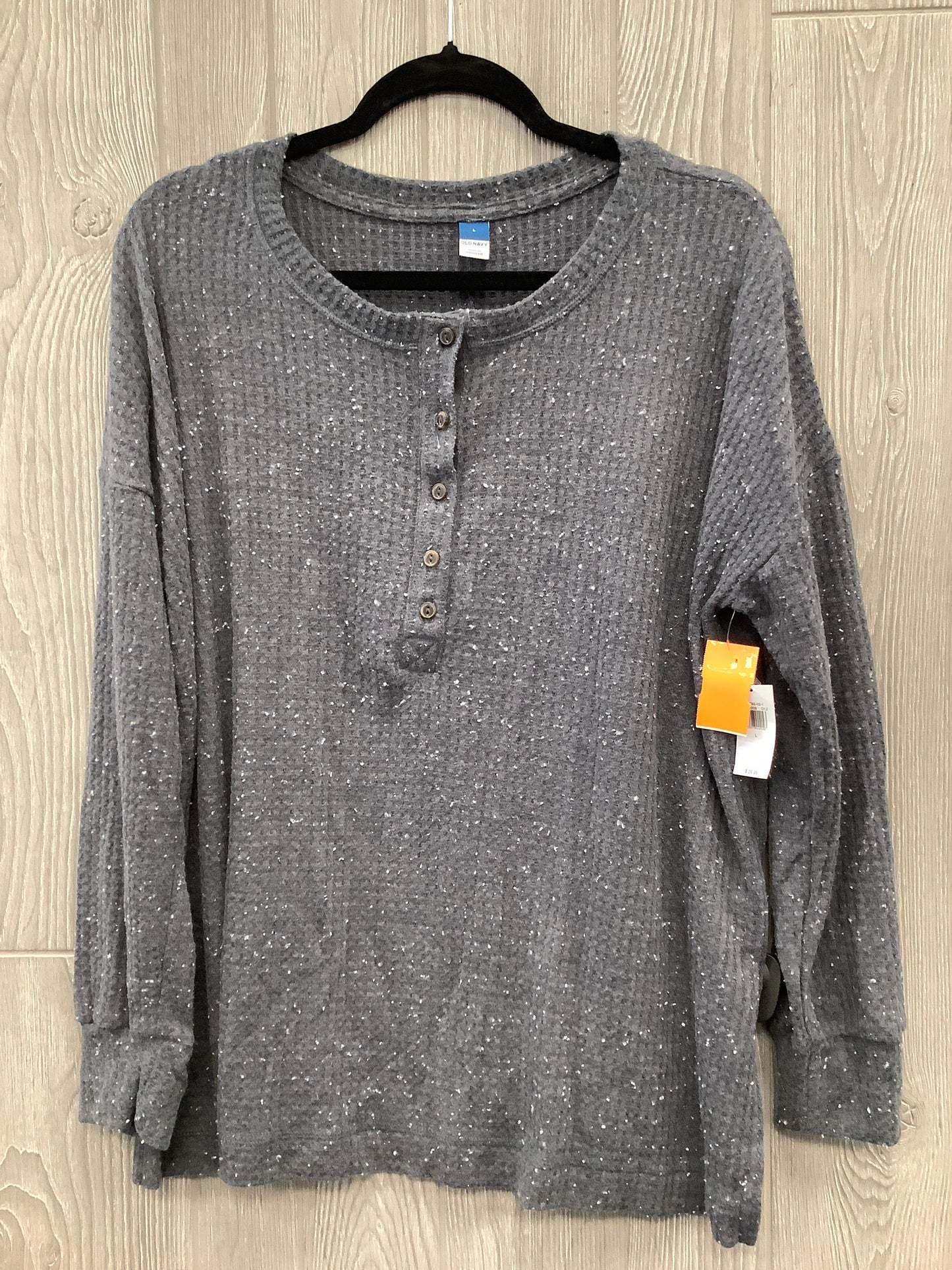 Top Long Sleeve By Old Navy In Grey, Size: L