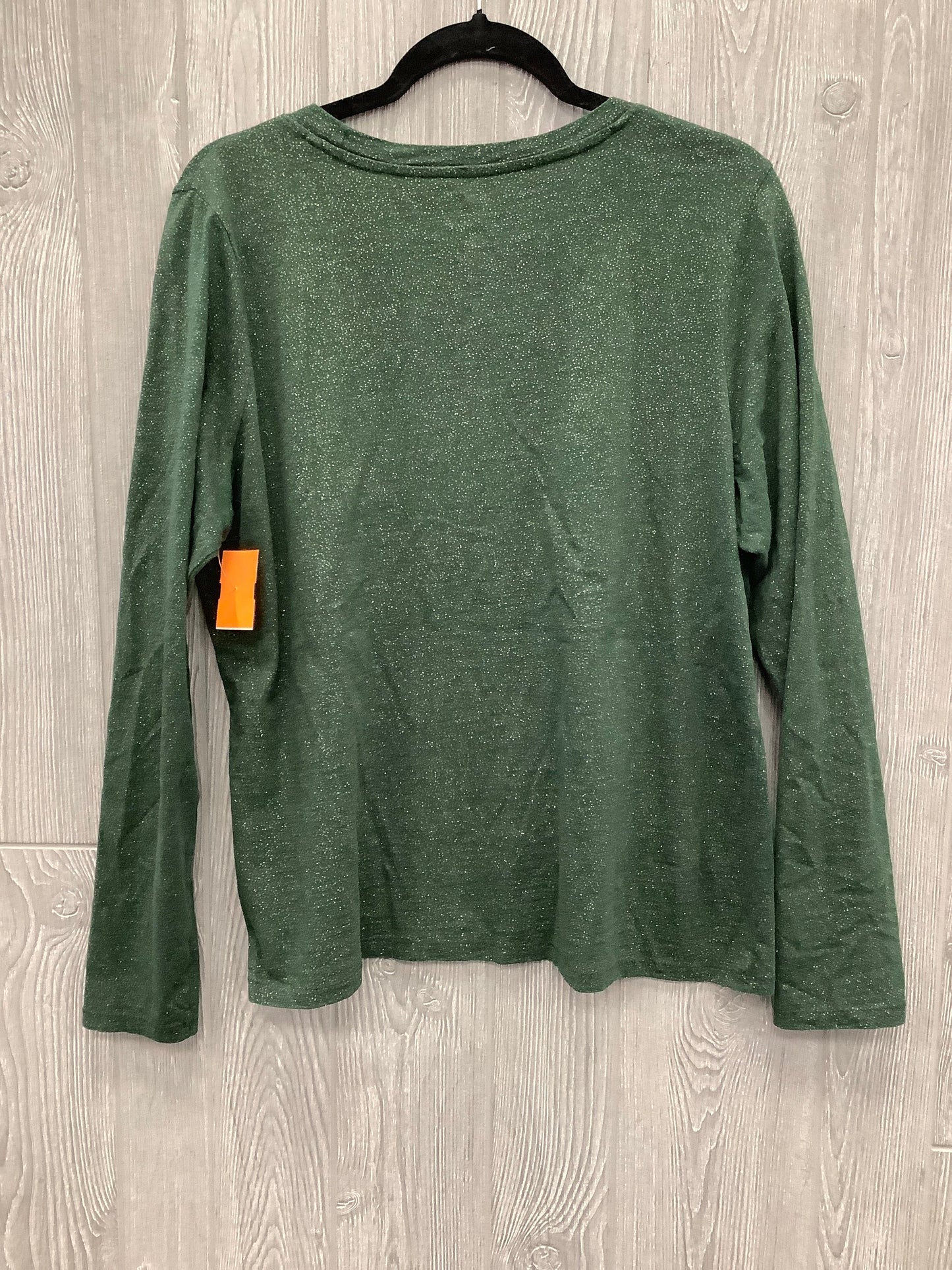 Top Long Sleeve By Sonoma In Green, Size: L