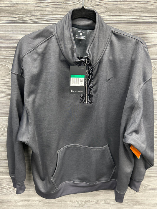 Athletic Sweatshirt Collar By Nike In Grey, Size: Xl