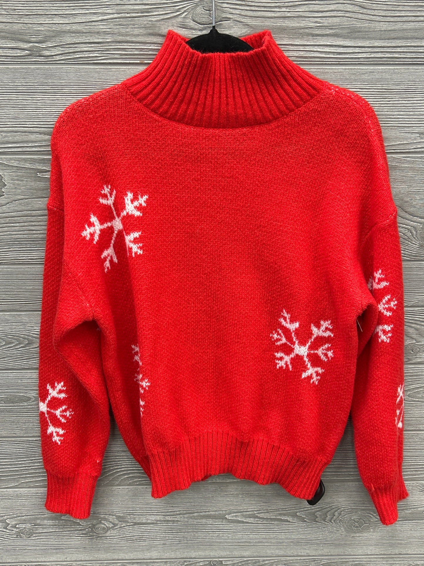 Sweater By Clothes Mentor In Red, Size: M