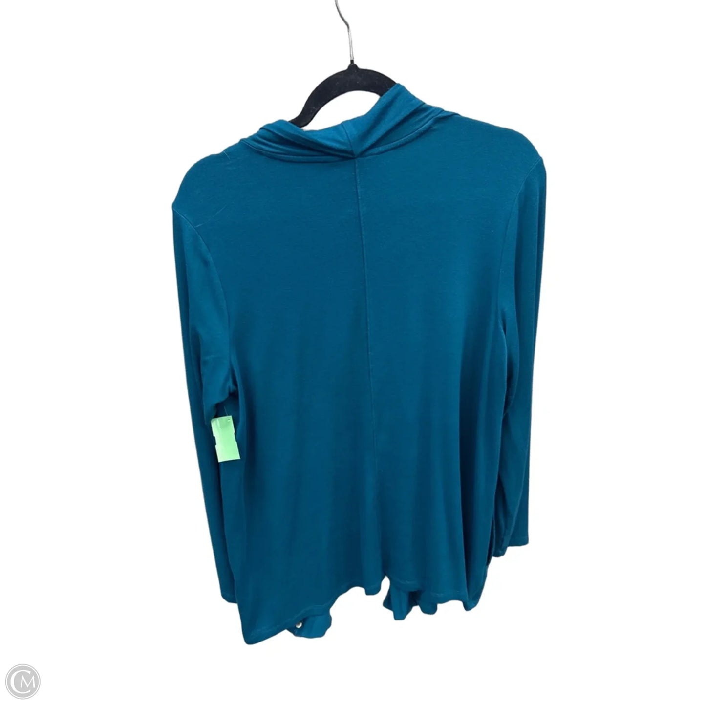 Cardigan By Liz Claiborne In Teal, Size: L