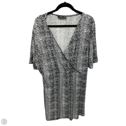 Dress Casual Midi By Apt 9 In Black, Size: 3x