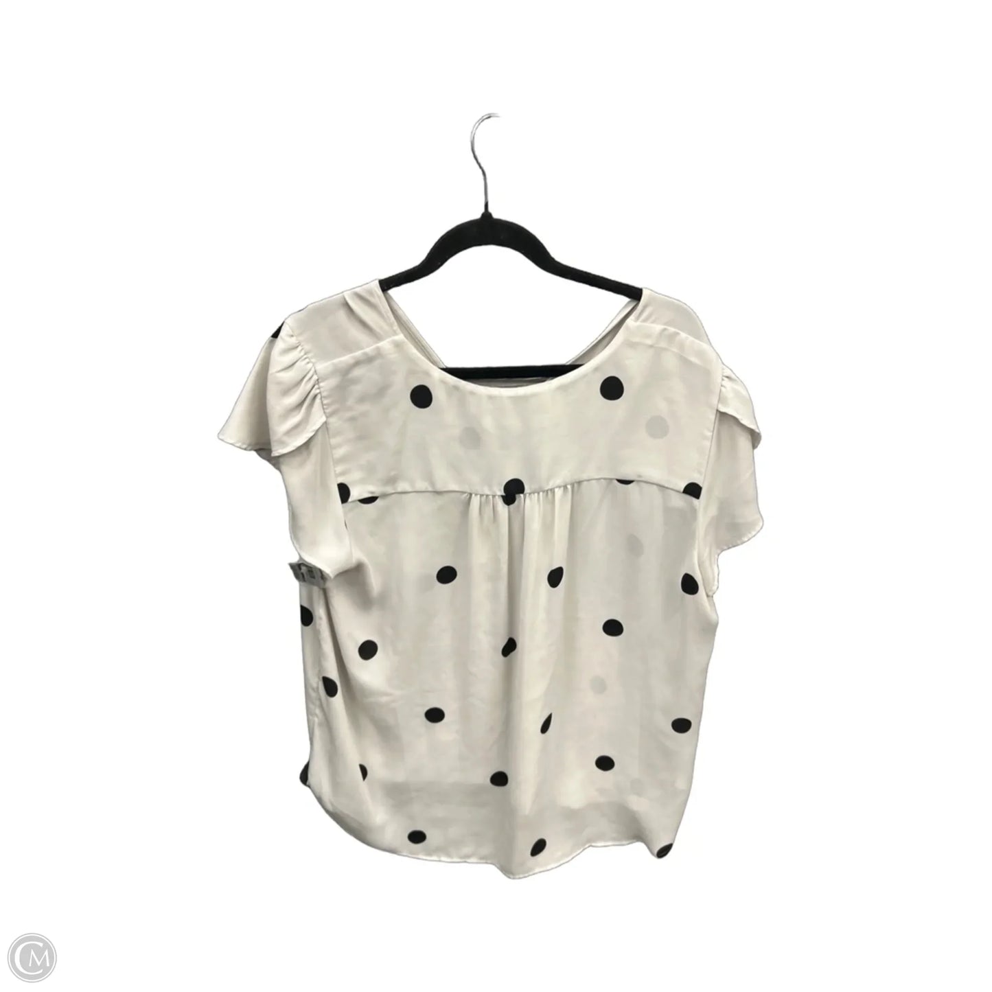 Top Short Sleeve By Loft In Polkadot Pattern, Size: Xl