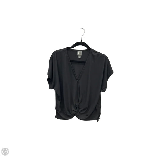 Top Short Sleeve By Worthington In Black, Size: L