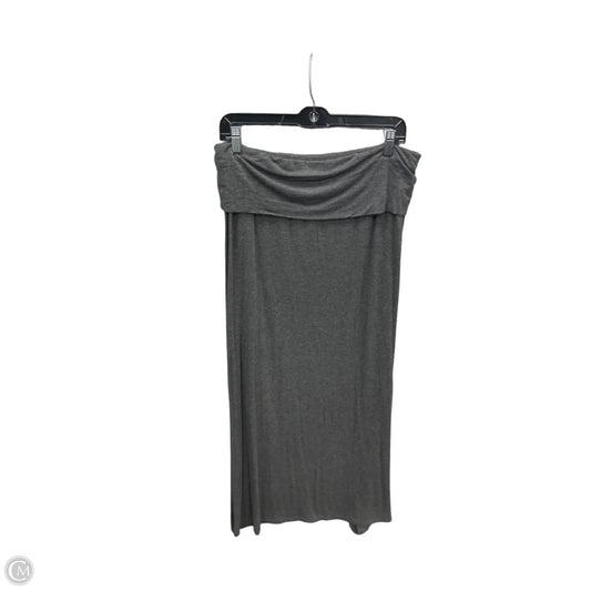 Skirt Maxi By Ana In Grey, Size: 12