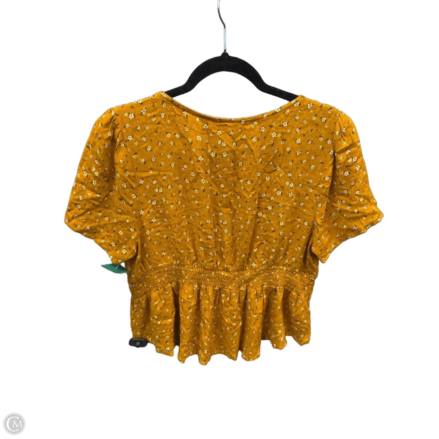 Top Short Sleeve By Wild Fable In Yellow, Size: Xl