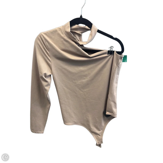 Top Long Sleeve By Abercrombie And Fitch In Beige, Size: L