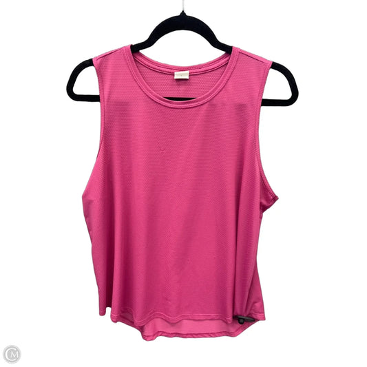 Athletic Tank Top By Tek Gear In Pink, Size: L