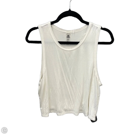 Top Sleeveless By Mono B In White, Size: L