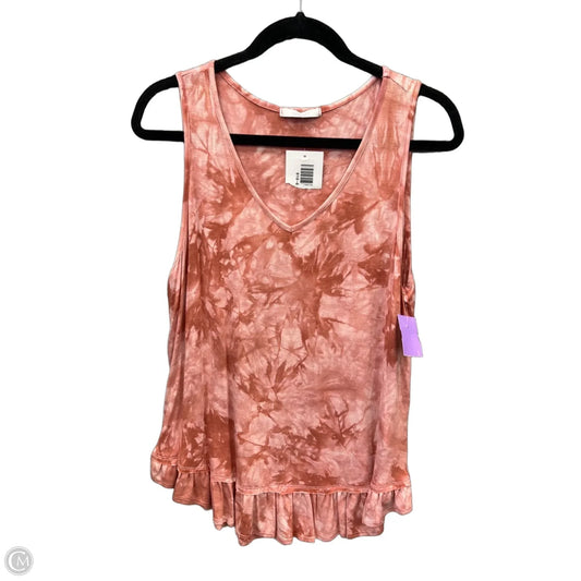 Top Sleeveless By Vervet In Pink, Size: M