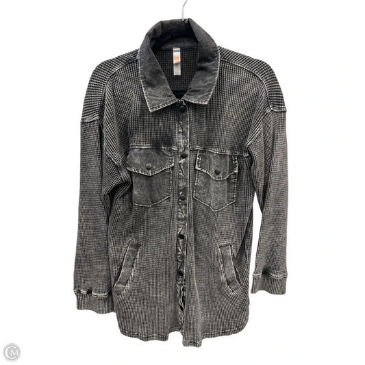 Top Long Sleeve By Mono B In Black, Size: M