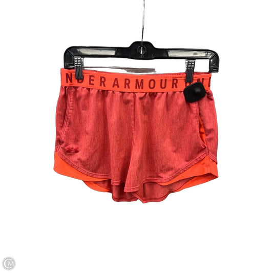 Athletic Shorts By Under Armour In Orange, Size: M