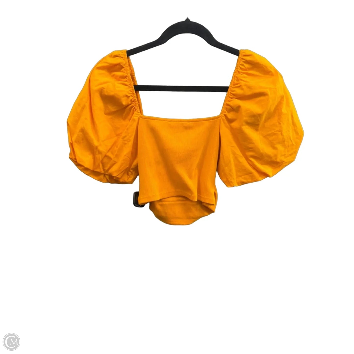 Top Short Sleeve By Zara In Orange, Size: M
