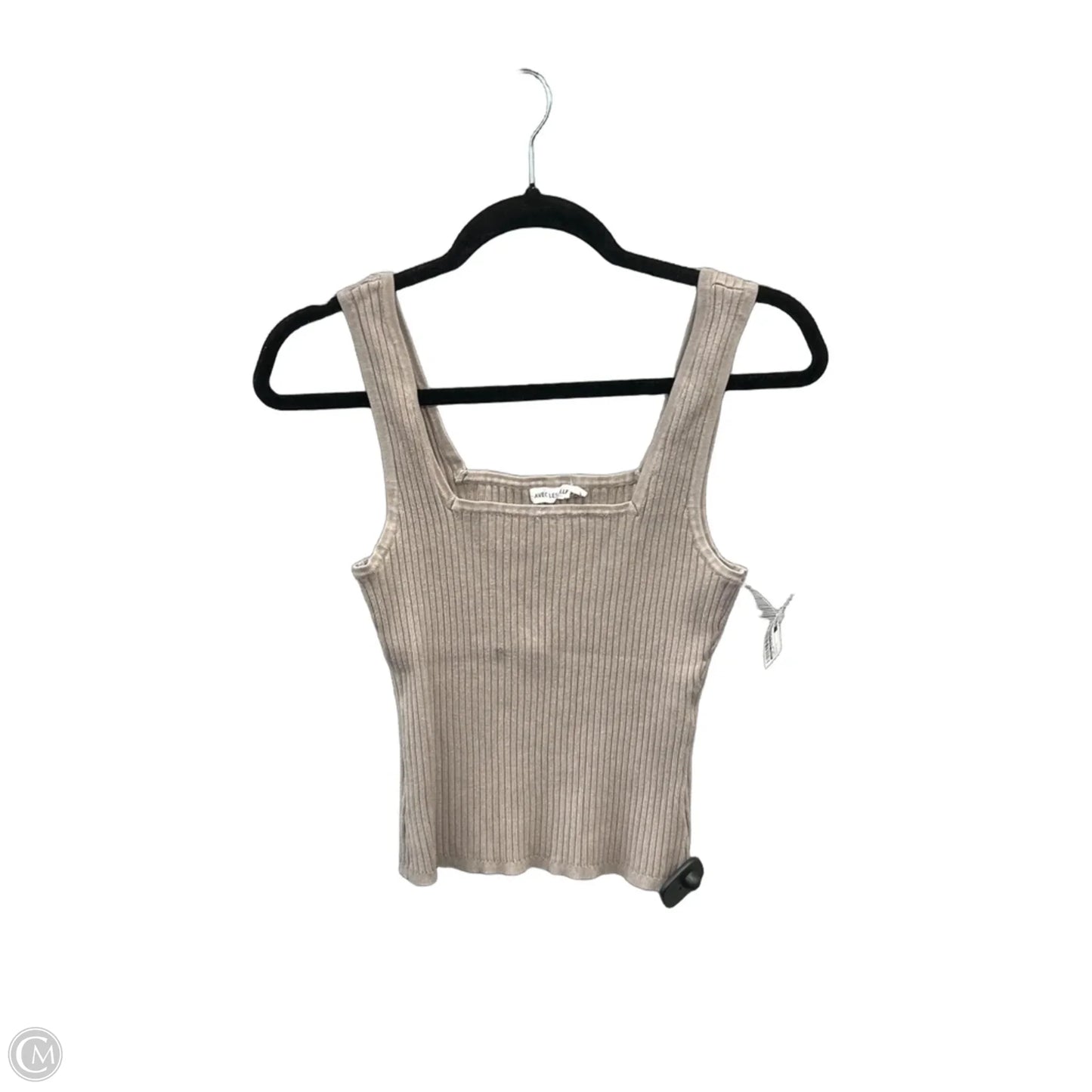 Top Sleeveless By Avec Les Filles In Brown, Size: L