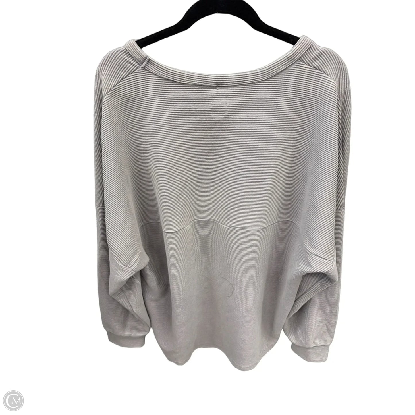 Sweatshirt Crewneck By Clothes Mentor In Grey, Size: Xxl