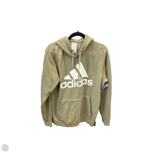 Sweatshirt Hoodie By Adidas In Green, Size: M