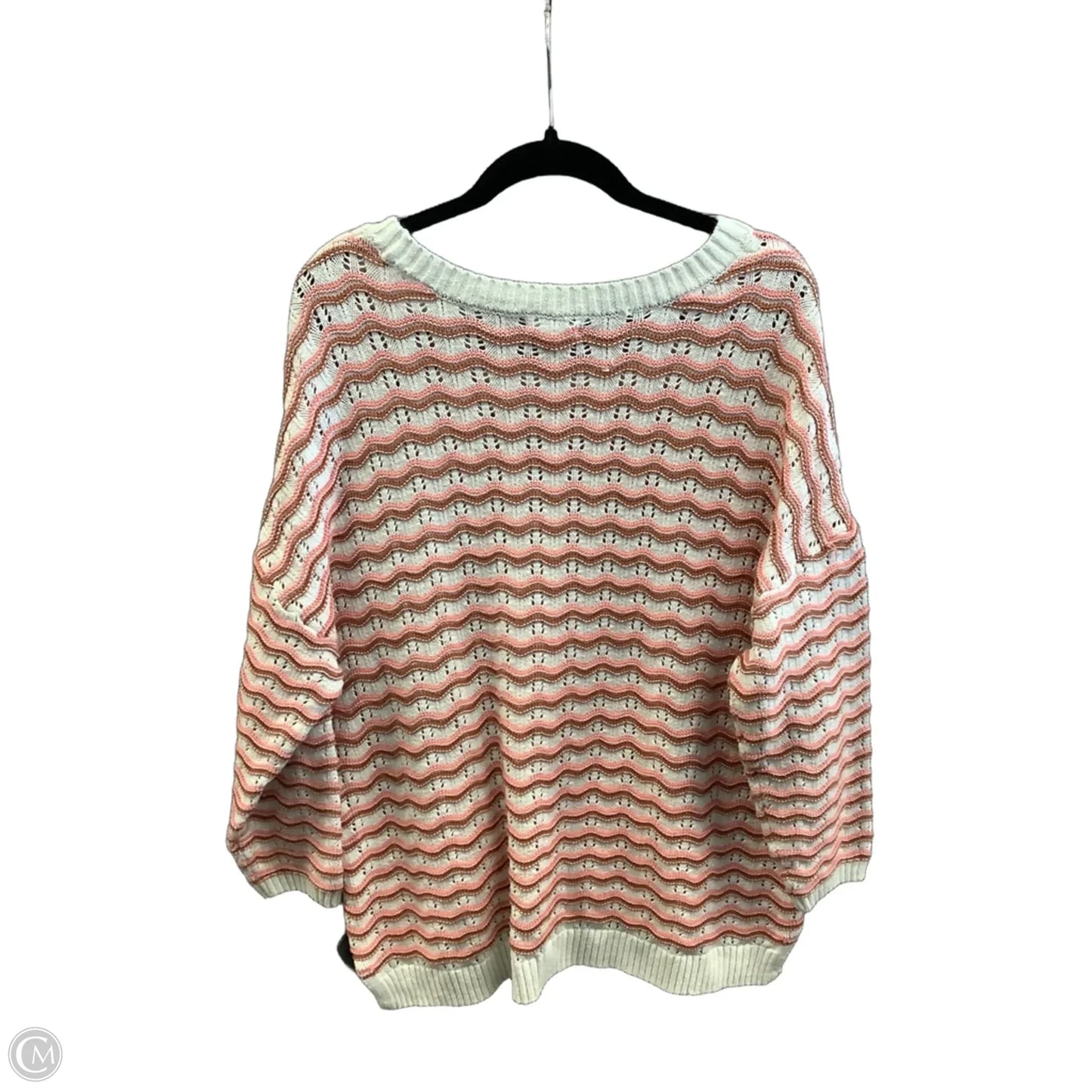 Sweater By Maurices In Striped Pattern, Size: 2x