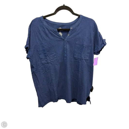 Top Short Sleeve By St Johns Bay In Navy, Size: Xl
