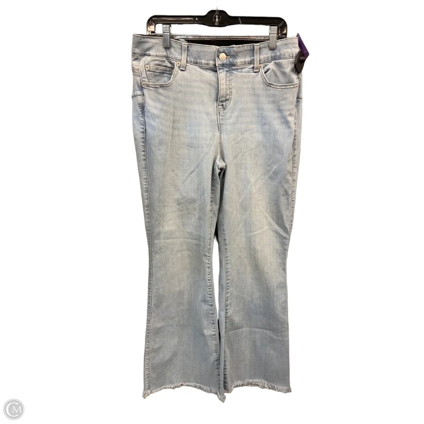 Jeans Flared By Torrid In Blue Denim, Size: 18