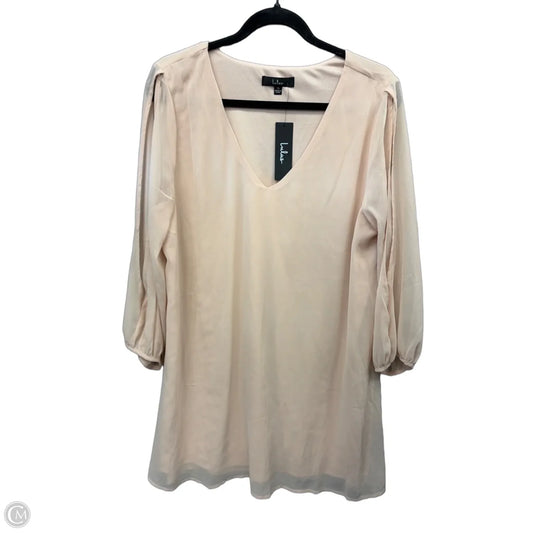 Tunic Long Sleeve By Lulus In Cream, Size: Xl