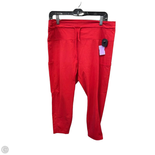 Athletic Leggings By Clothes Mentor In Red, Size: 2x