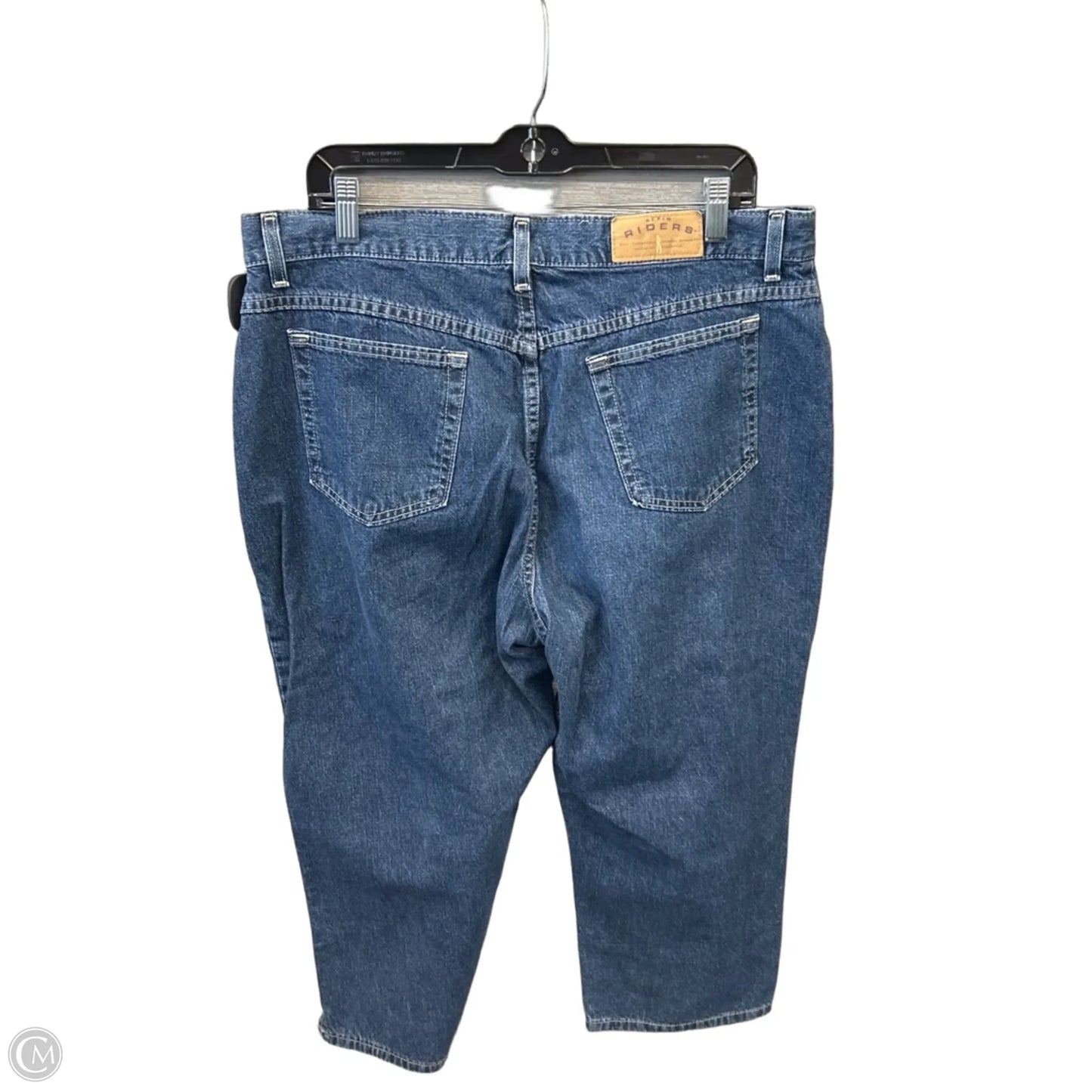 Capris By Lee In Blue Denim, Size: 18