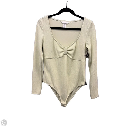 Top Long Sleeve By H&m In Green, Size: L