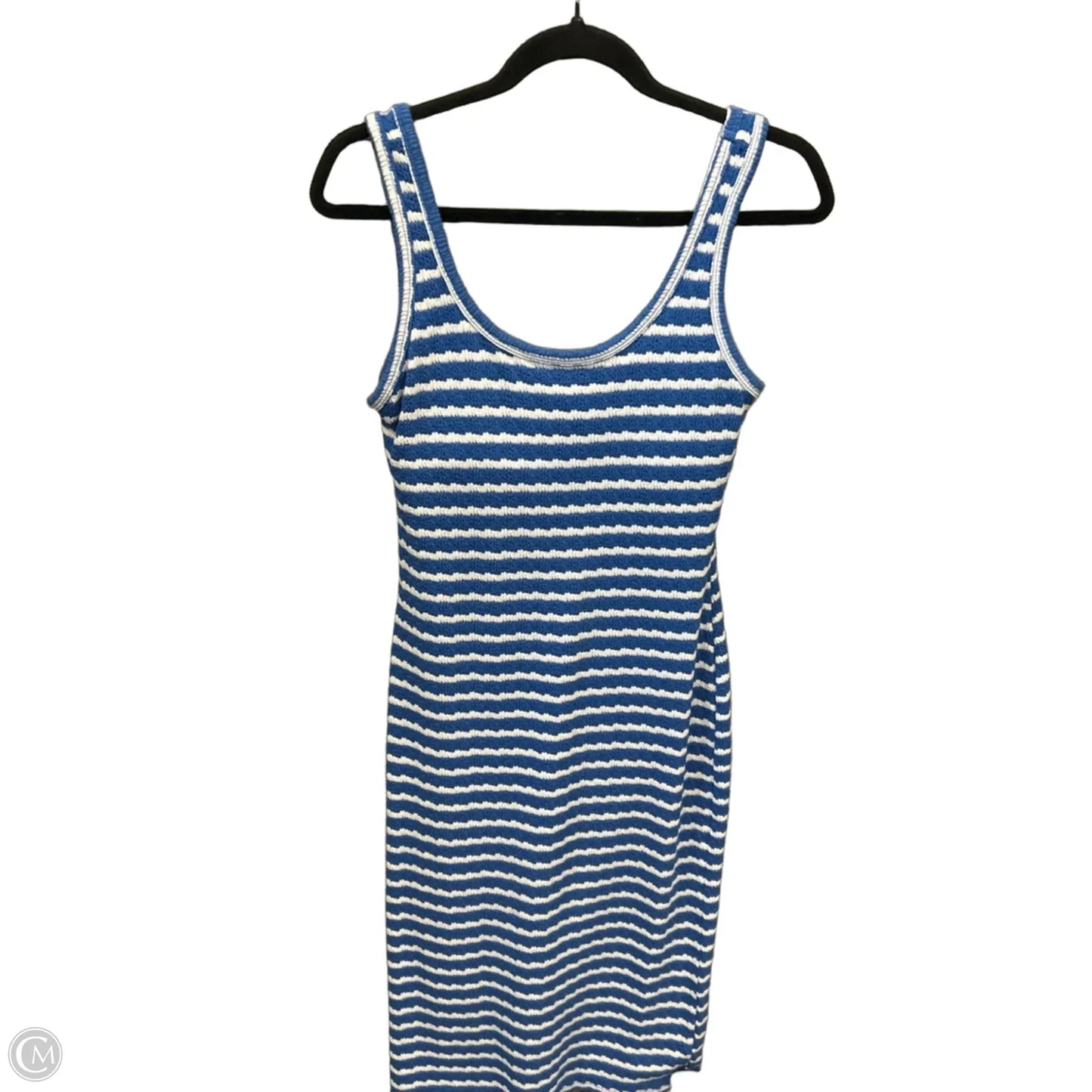 Dress Casual Midi By Maurices In Blue & White, Size: Xs