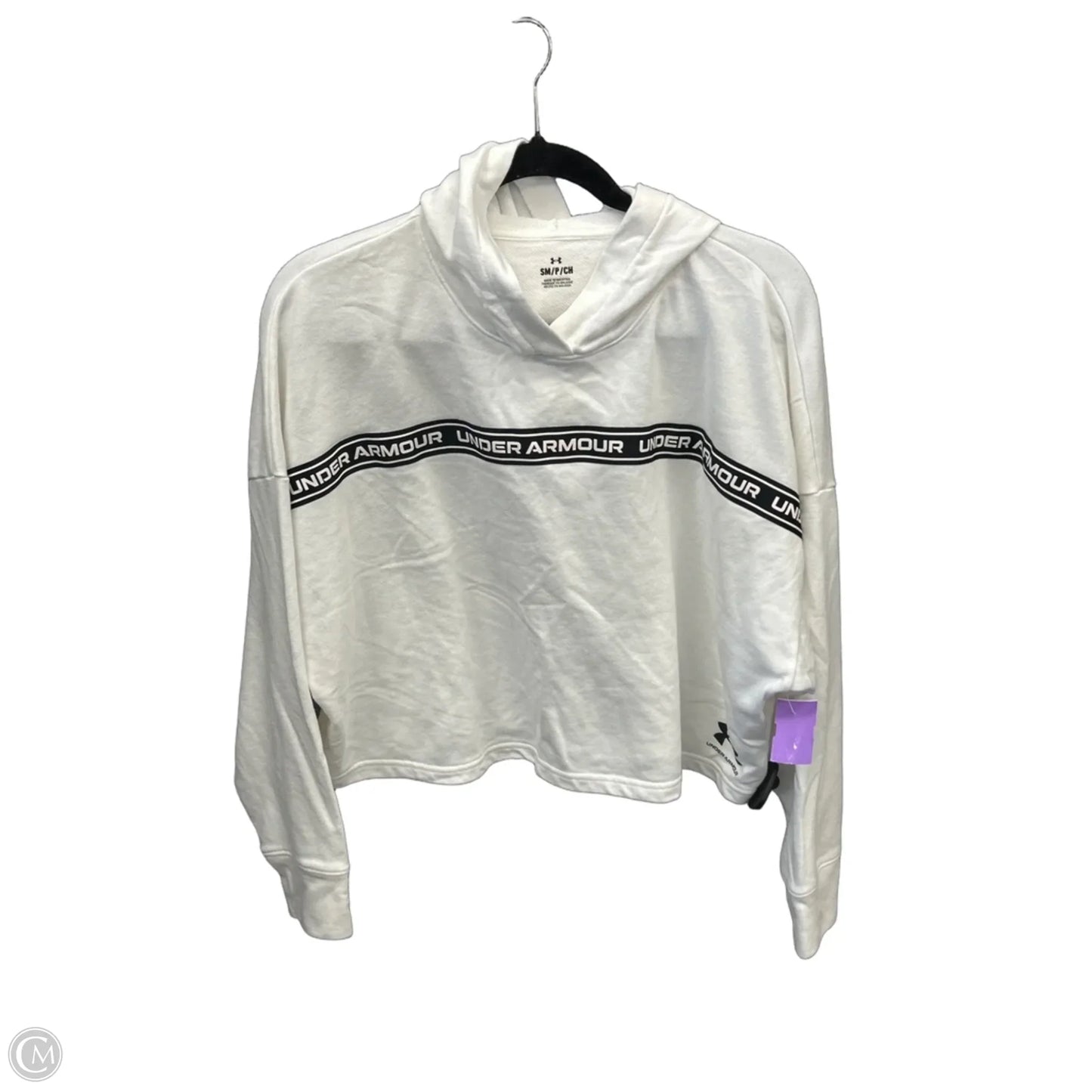 Athletic Sweatshirt Hoodie By Under Armour In Yellow, Size: S