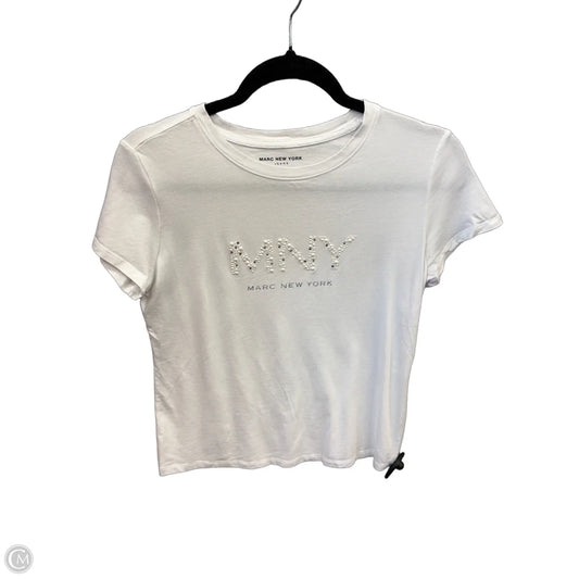 Top Short Sleeve By Marc New York In White, Size: S