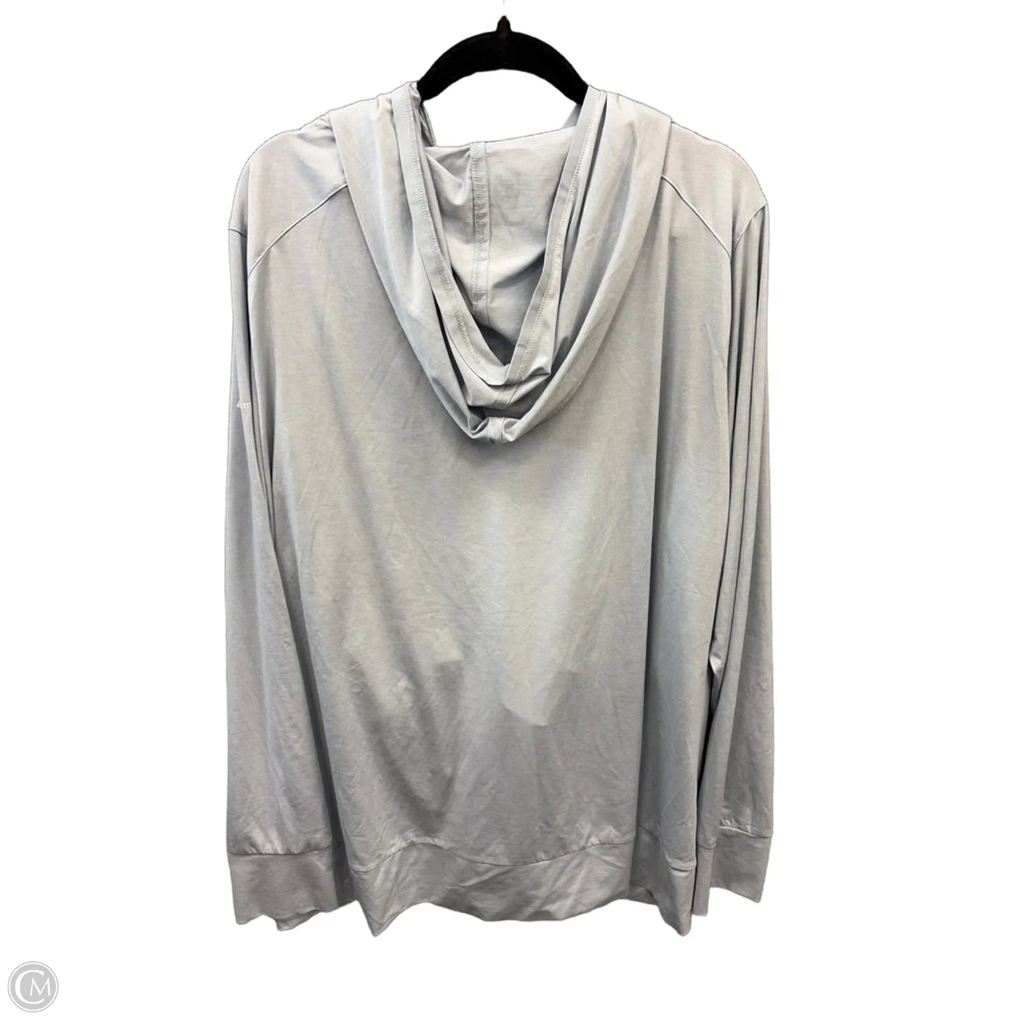 Athletic Top Long Sleeve Hoodie By Columbia In Grey, Size: 3x
