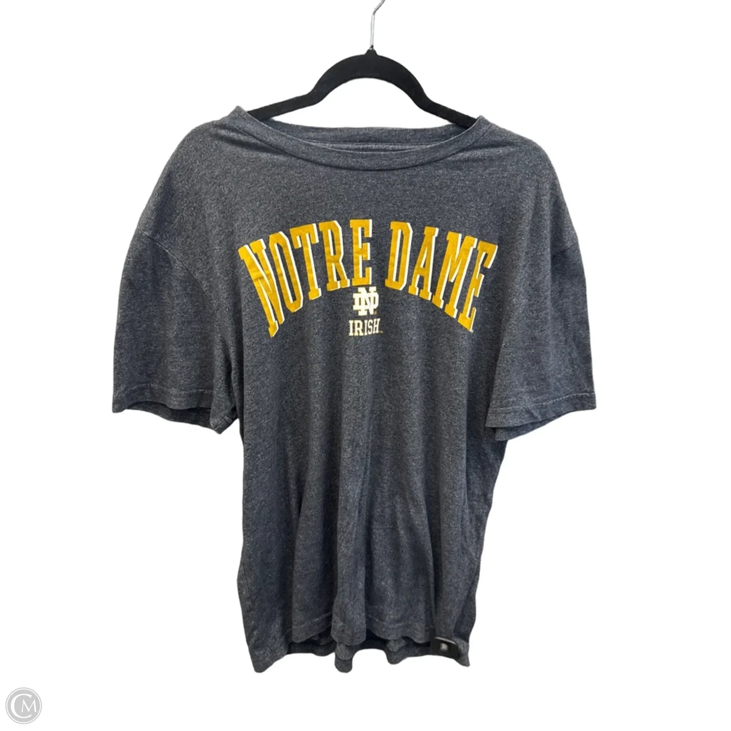 Top Short Sleeve By Concepts In Grey, Size: L