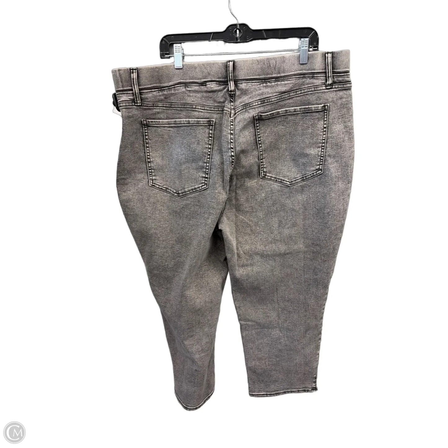 Jeans Skinny By Terra & Sky In Grey, Size: 20