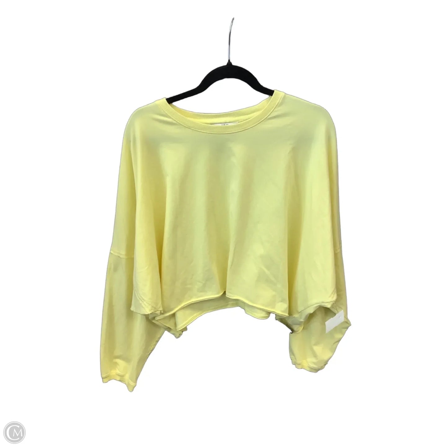 Top Long Sleeve Basic By Joy Lab In Yellow, Size: M