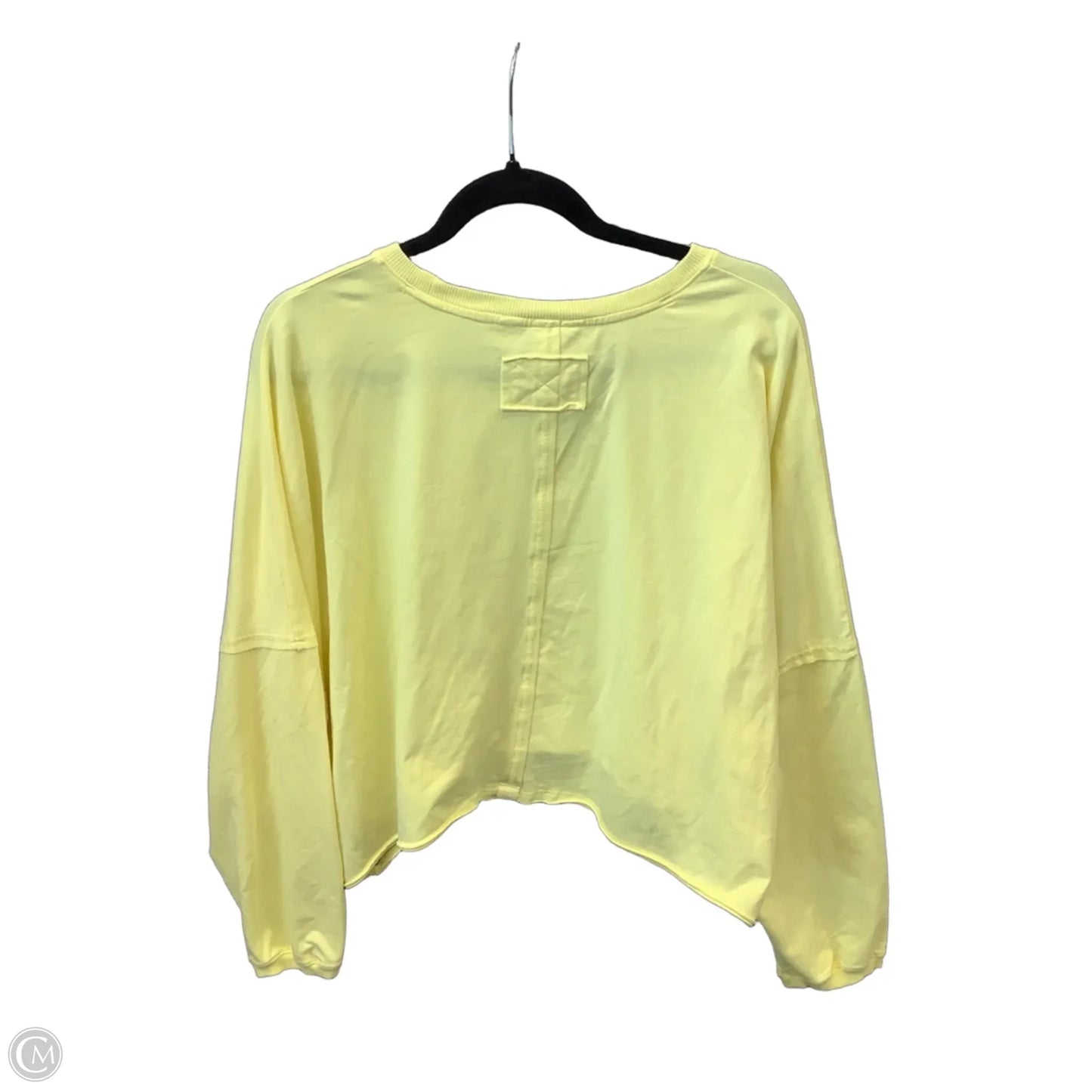 Top Long Sleeve Basic By Joy Lab In Yellow, Size: M