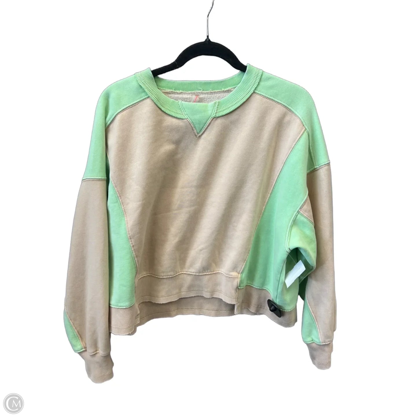 Sweatshirt Crewneck By Free People In Beige, Size: S