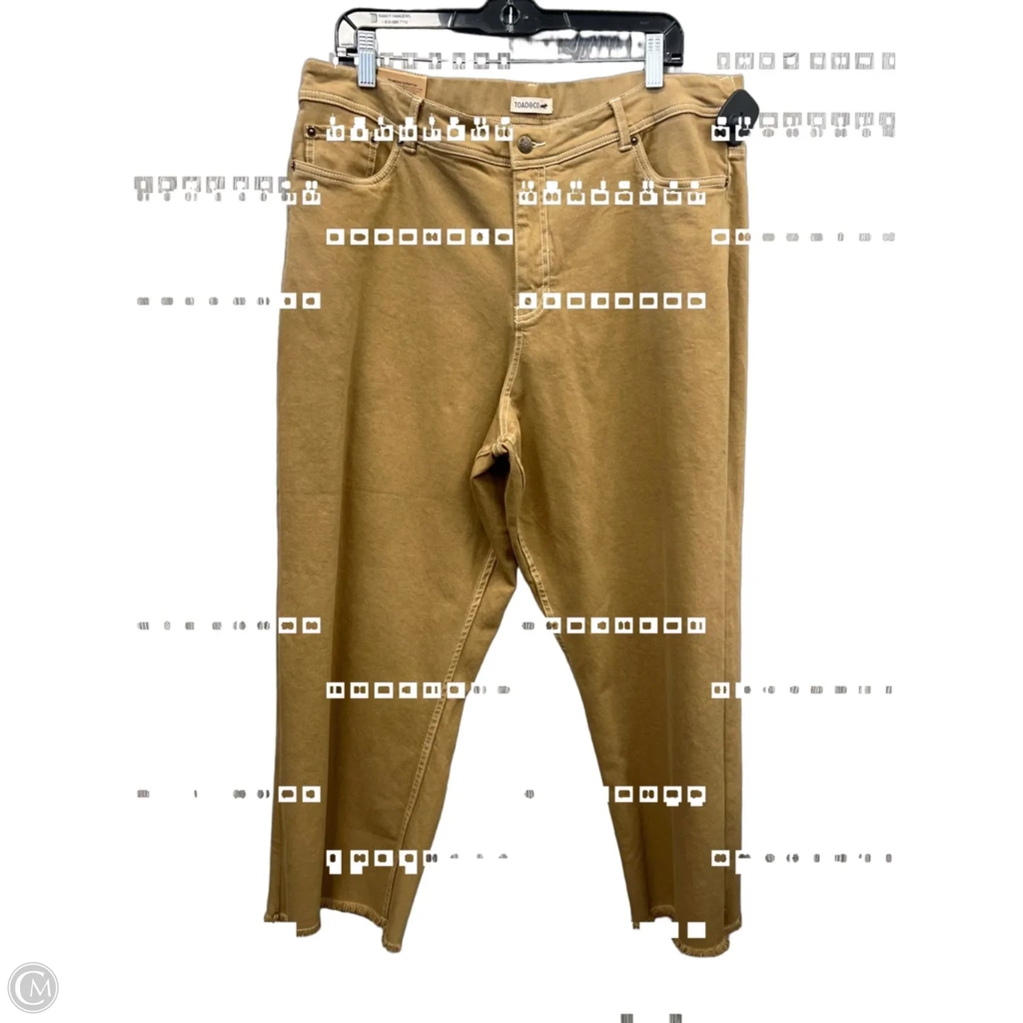 Jeans Straight By Toad & Co In Beige, Size: 18