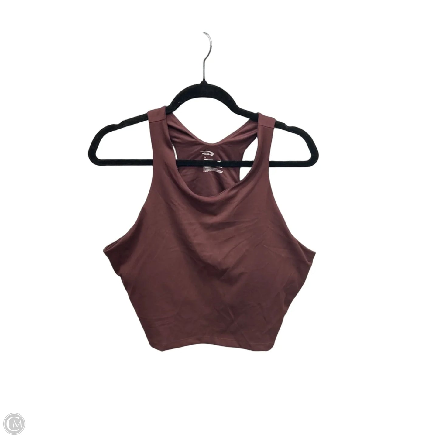Athletic Bra By Mta Sport In Maroon, Size: 2x