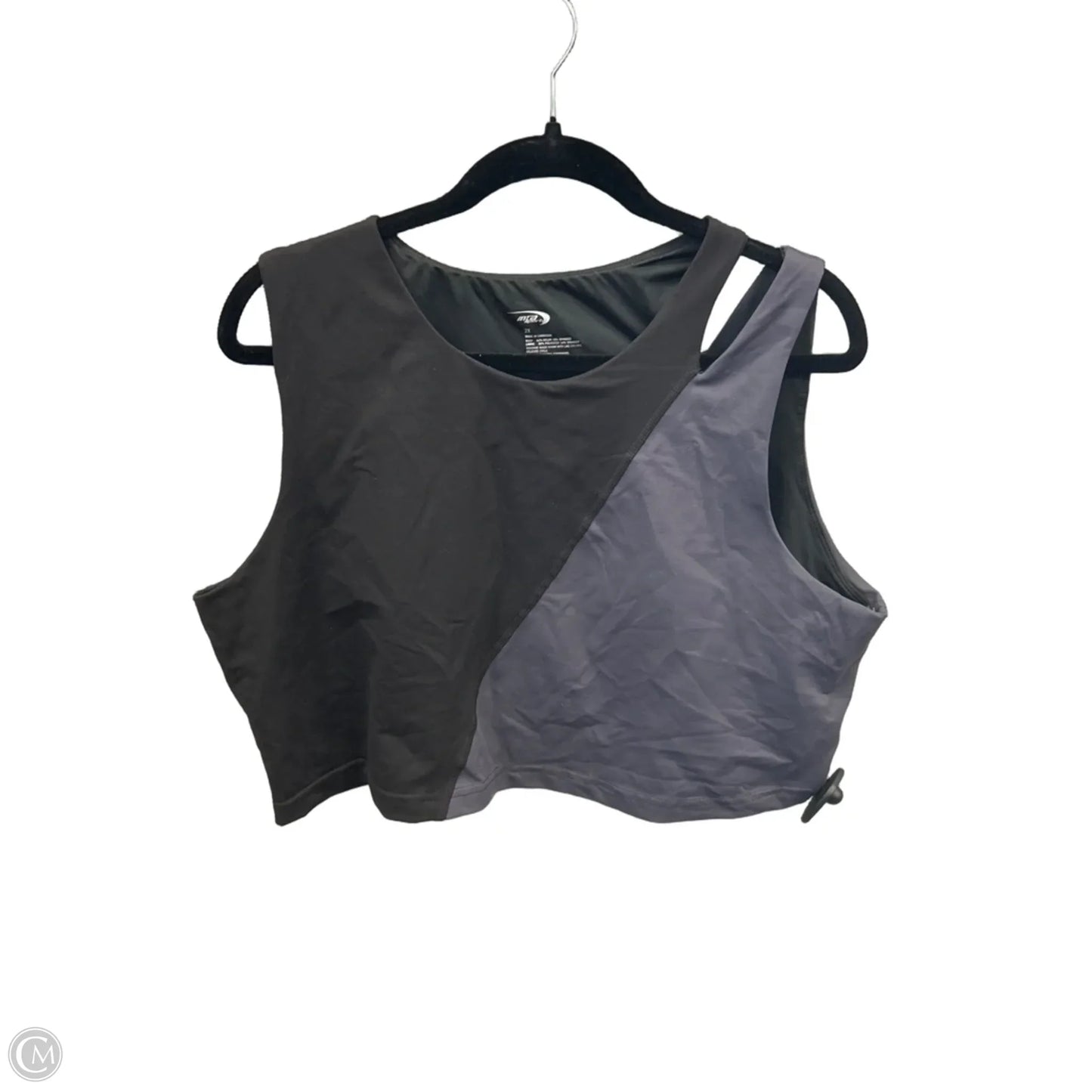 Athletic Bra By Mta Sport In Black, Size: 2x