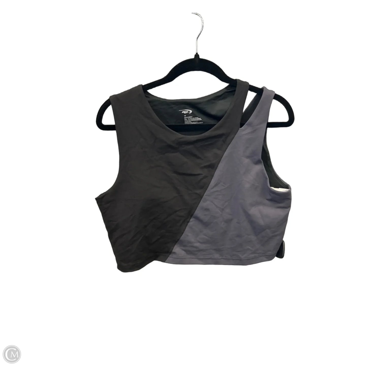 Athletic Bra By Mta Sport In Black, Size: 1x