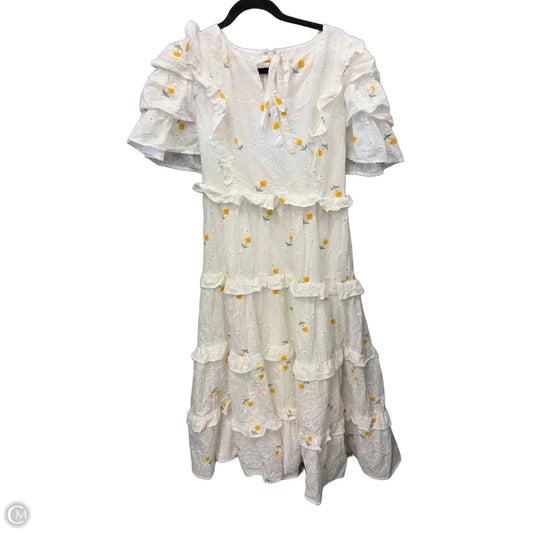 Dress Casual Maxi By Clothes Mentor In White, Size: M