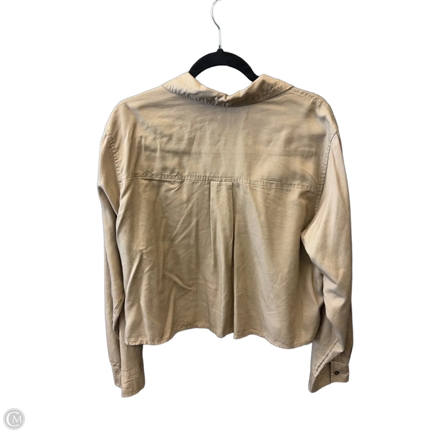 Top Long Sleeve By Universal Thread In Brown, Size: L
