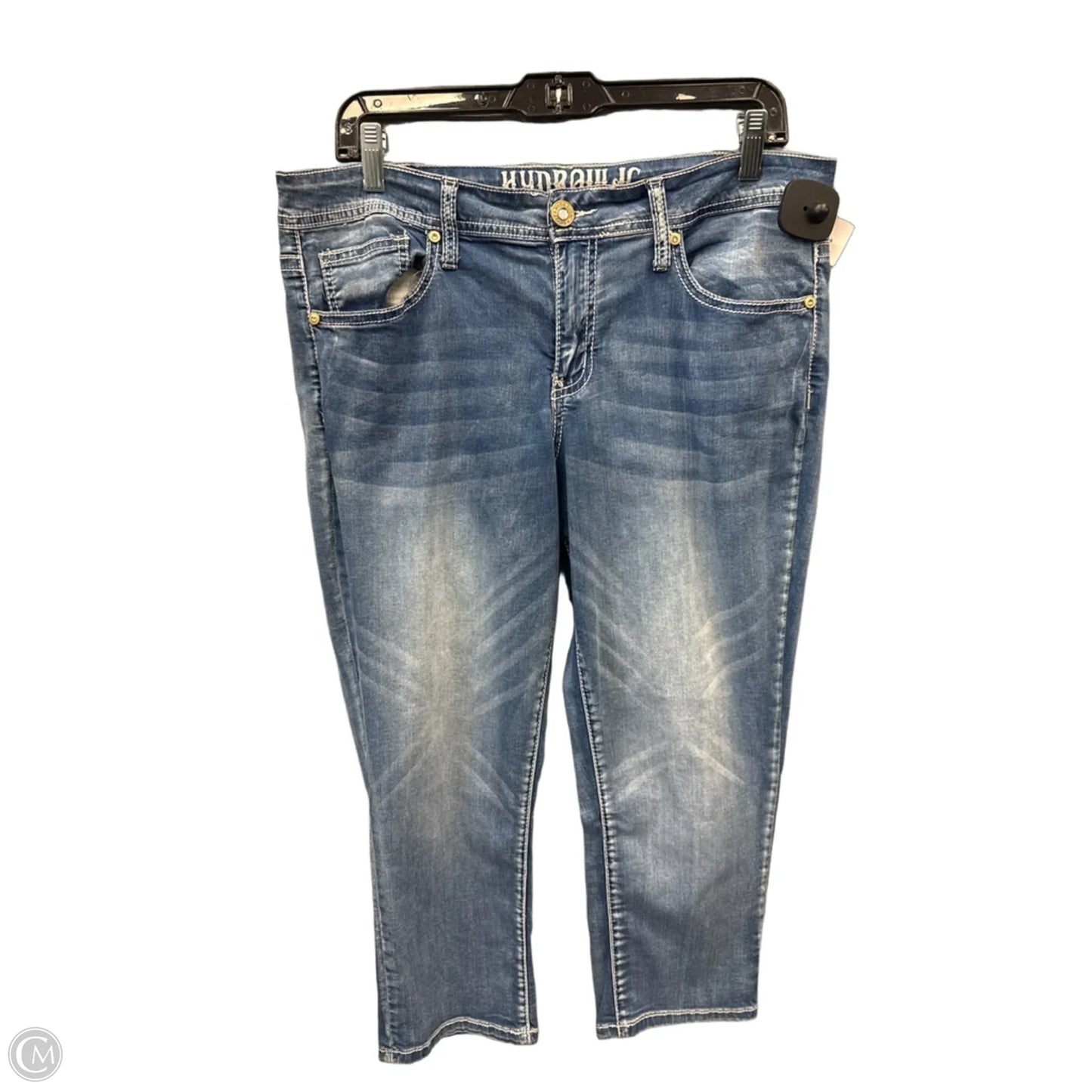 Capris By Hydraulic In Blue Denim, Size: 12