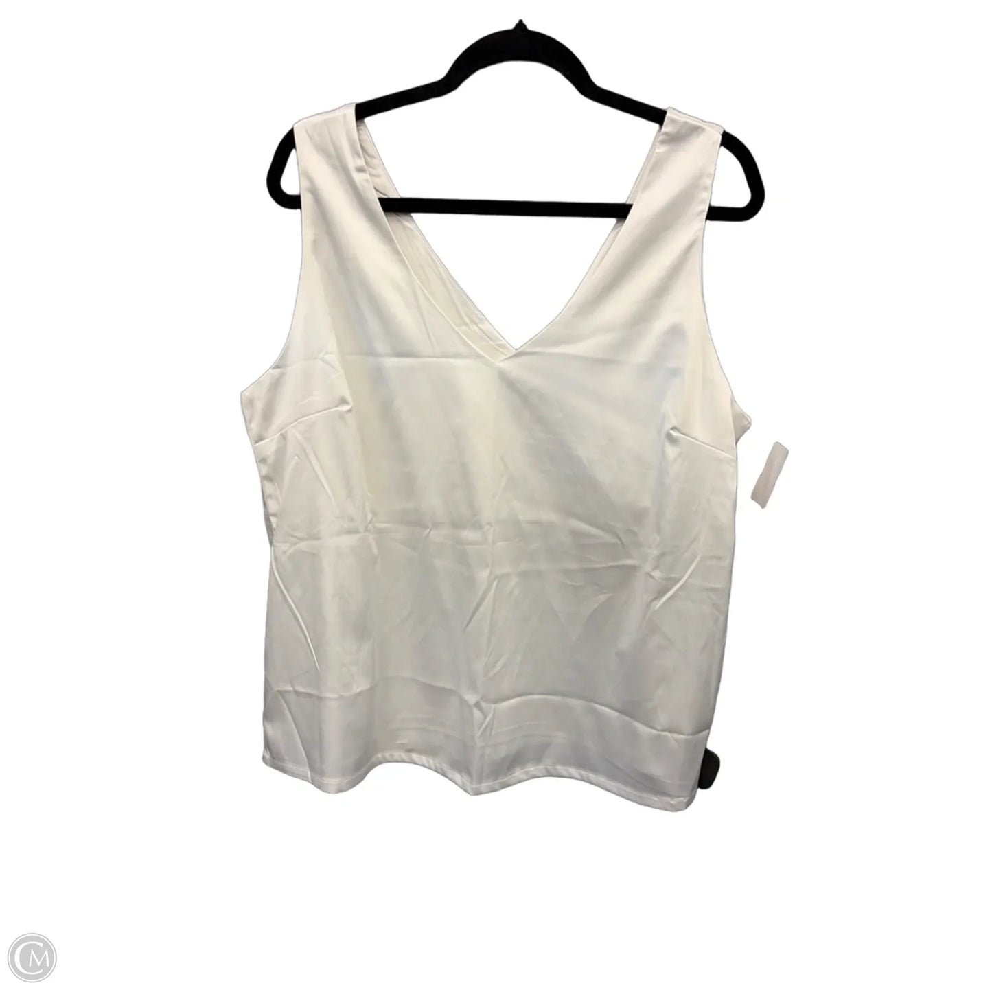 Top Sleeveless By Clothes Mentor In Ivory, Size: Xl